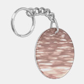 Abstracte nummer 3: Roos goudschuim Sleutelhanger (Voorkant Links)