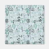 Abstracte nummers magneet (Voorkant)