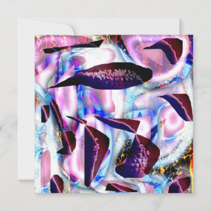 Abstracte Oceaan Ansichtkaart Kaart