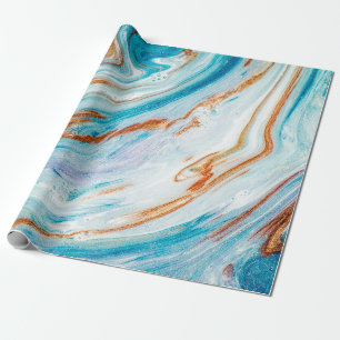 Abstracte oceaan - ART. Natuurlijke luxe. Stijlvol Cadeaupapier
