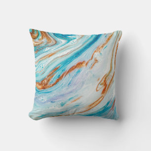 Abstracte oceaan - ART. Natuurlijke luxe. Stijlvol Kussen