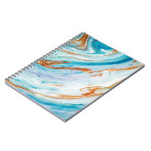 Abstracte oceaan - ART. Natuurlijke luxe. Stijlvol Notitieboek (Linkerzijde)