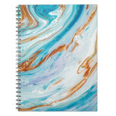 Abstracte oceaan - ART. Natuurlijke luxe. Stijlvol Notitieboek (Voorkant)