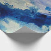Abstracte oceaan kunst cadeaupapier (Hoek)