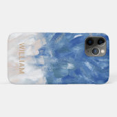 Abstracte Oceaan Persoonlijke Naam Case-Mate iPhone Case (Achterkant (horizontaal))