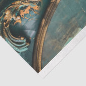 Abstracte oceaan & schelpen, Mixed Media Art Tissuepapier (Detail)