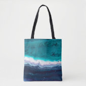 Abstracte Oceaan Tote Bag (Voorkant)