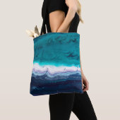 Abstracte Oceaan Tote Bag (Dichtbij)