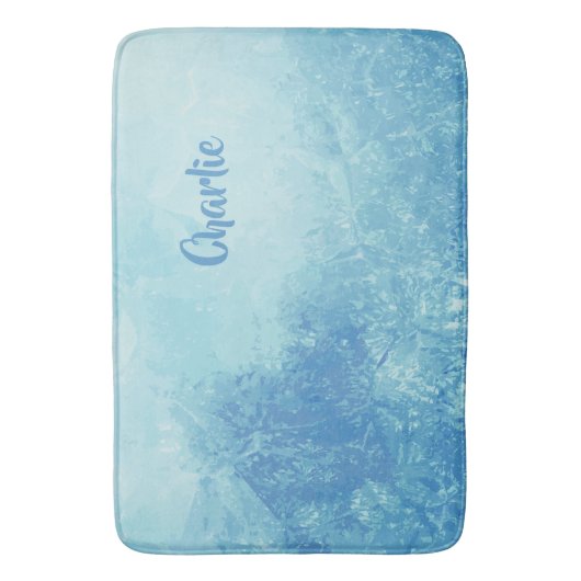 Abstracte oceaanaangepaste badmatten (Voorkant Verticaal)