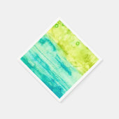 Abstracte Oceaanaquarel Servet (Hoek)