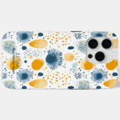 Abstracte Oceaanbloei - Marine en Mosterd Zee Case-Mate iPhone Case (Achterkant (horizontaal))
