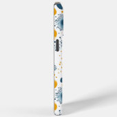 Abstracte Oceaanbloei - Marine en Mosterd Zee Case-Mate iPhone Case (Achterkant / Rechts)