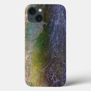 Abstracte oceaangolf iPhone 13 hoesje