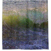 Abstracte oceaangolf douchegordijn (Voorkant)