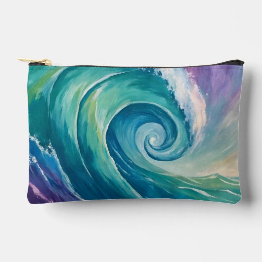 Abstracte Oceaangolfspiraal Etui (Voorkant)