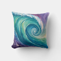 Abstracte Oceaangolfspiraal