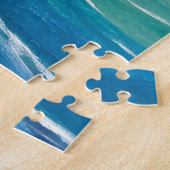 Abstracte Oceaangolfspiraal Legpuzzel (Zijkant)