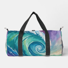 Abstracte Oceaangolfspiraal Plunjezak