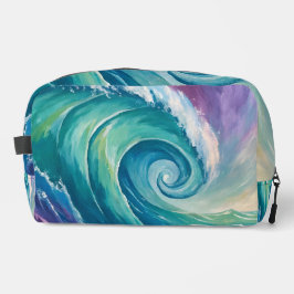 Abstracte Oceaangolfspiraal Toilettasje