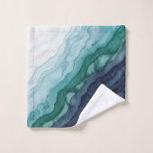 Abstracte Oceaangolven Bad Handdoek (Wasdoekje)