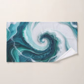 abstracte oceaangolven bad handdoek (Handdoek)