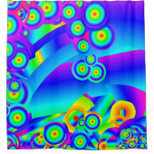 Abstracte oceaangolven douchegordijn (Voorkant)