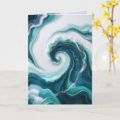 abstracte oceaangolven kaart (Gele Bloem)