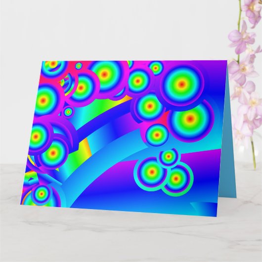 Abstracte oceaangolven kaart (Orchidee)