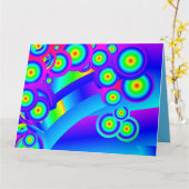 Abstracte oceaangolven kaart (Gele Bloem)