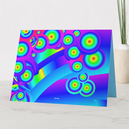 Abstracte oceaangolven kaart (Achterkant)