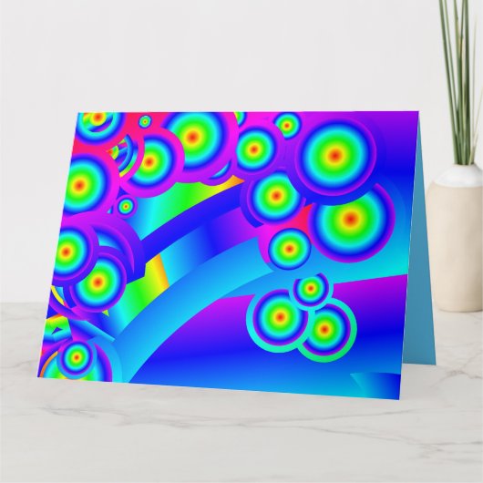 Abstracte oceaangolven kaart (Voorkant)