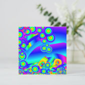 Abstracte oceaangolven kaart (Staand voorkant)