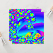 Abstracte oceaangolven kaart (Voorkant / Achterkant in situ)