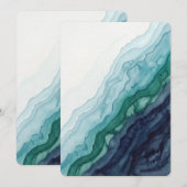 Abstracte Oceaangolven Kaart (Voorkant / Achterkant)