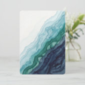 Abstracte Oceaangolven Kaart (Staand voorkant)