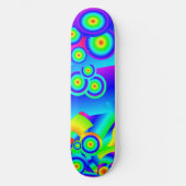 Abstracte oceaangolven persoonlijk skateboard (Voorkant)