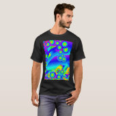 Abstracte oceaangolven t-shirt (Voorkant volledig)