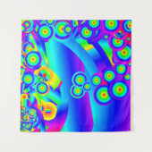 Abstracte oceaangolven Tapijt Wandkleed (Voorkant (horizontaal))