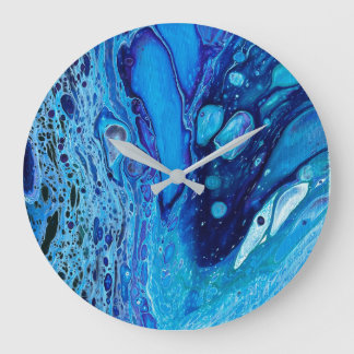 Abstracte oceaanklok grote klok