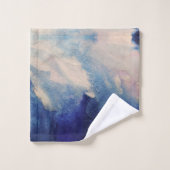 Abstracte oceaankunst bad handdoek (Wasdoekje)
