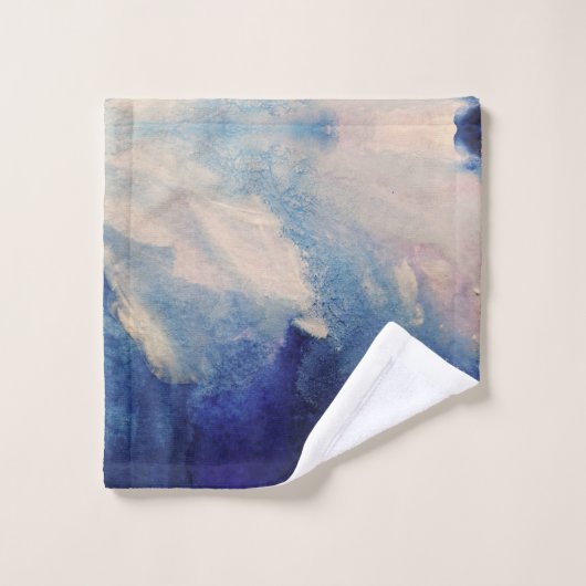 Abstracte oceaankunst bad handdoek (Wasdoekje)