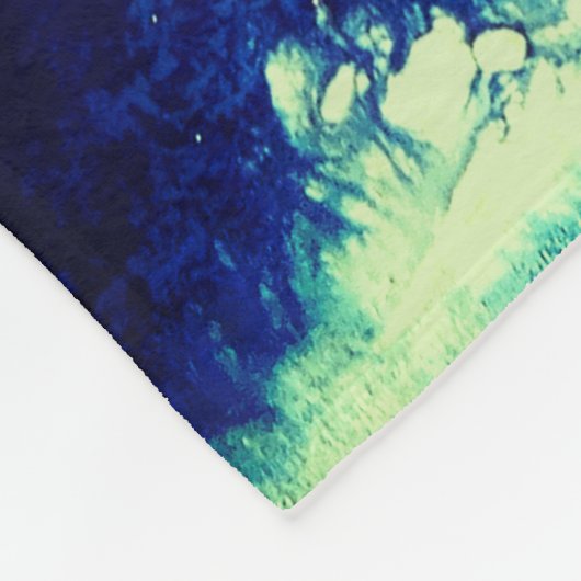 Abstracte oceaankunst fleece deken (Hoek)