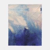 Abstracte oceaankunst fleece deken (Voorkant)
