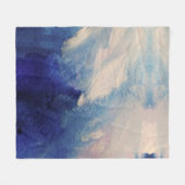 Abstracte oceaankunst fleece deken (Voorkant (Horizontaal))