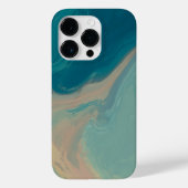 Abstracte oceaanmarmer iPhone 14 Pro hoes. Case-Mate iPhone Case (Achterkant)