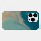 Abstracte oceaanmarmer iPhone 14 Pro hoes. Case-Mate iPhone Case (Achterkant (horizontaal))