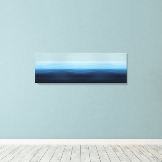 Abstracte Ocean Air Print (Insitu (Houten vloer))