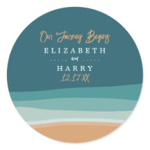 Abstracte Ocean Beach bruiloft