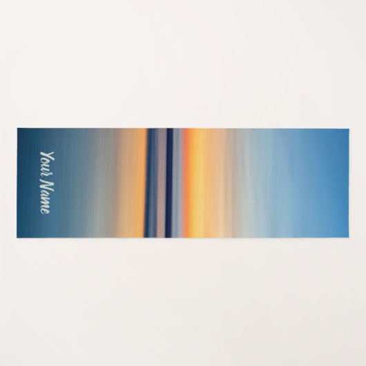 Abstracte Ocean Beach Sunset Yogamat (Voorkant (horizontaal))