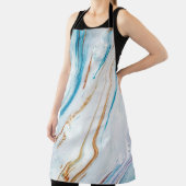 Abstracte Ocean Luxury Marble Swirls Schort (Insitu)